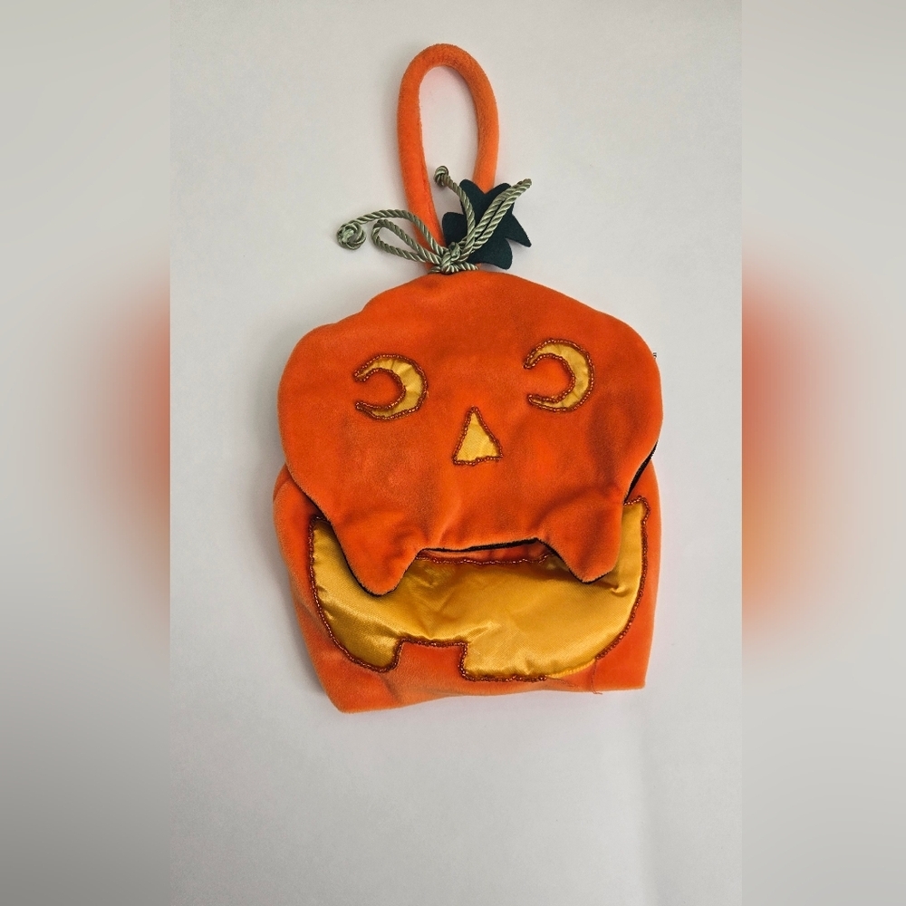Bath & Body Works Festive Orange Pumpkin Plush Tote